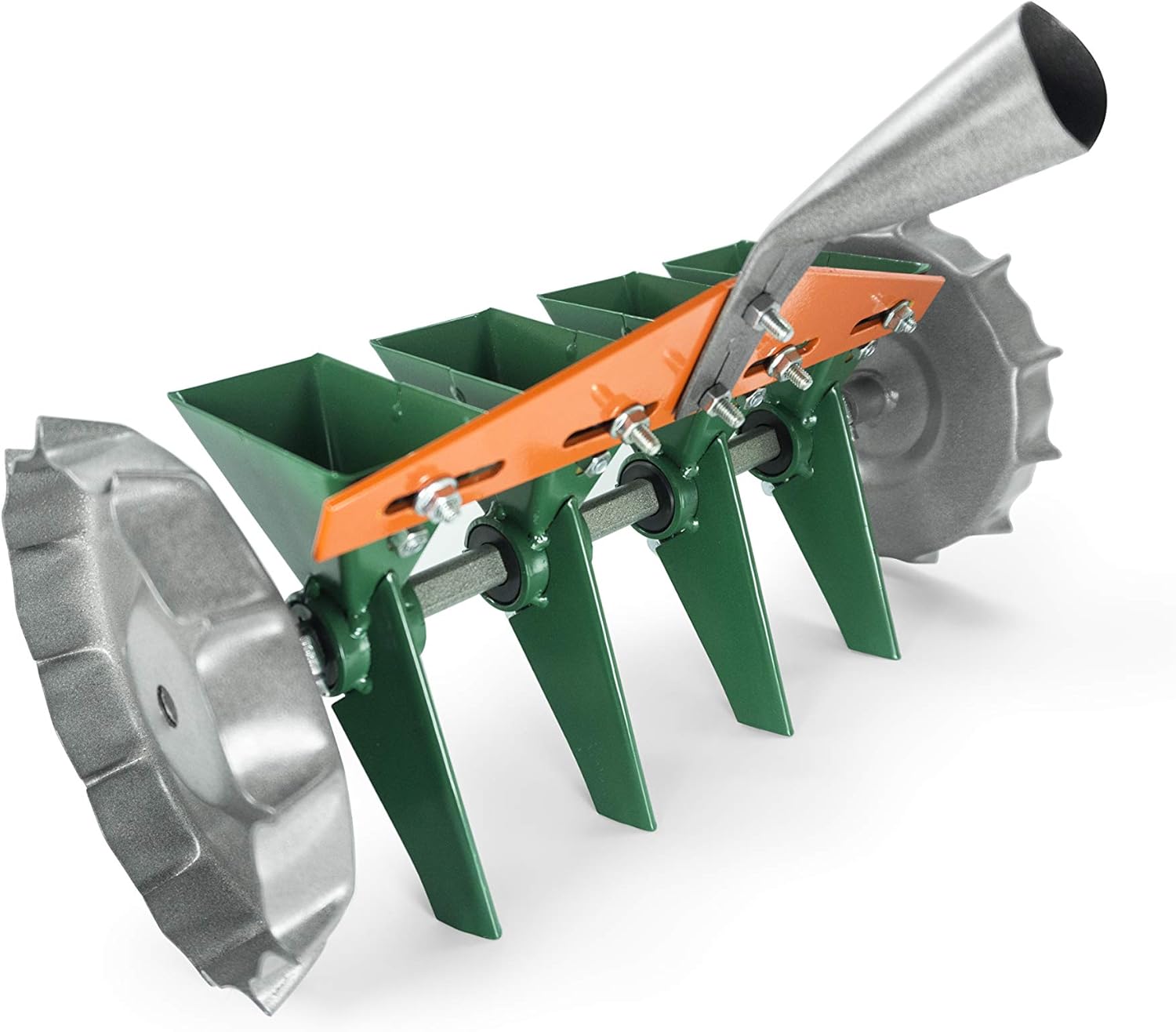Varomorus Metal Precision Manual Seeder for Vegetables Greens Onion Radish Beets (4-Row)