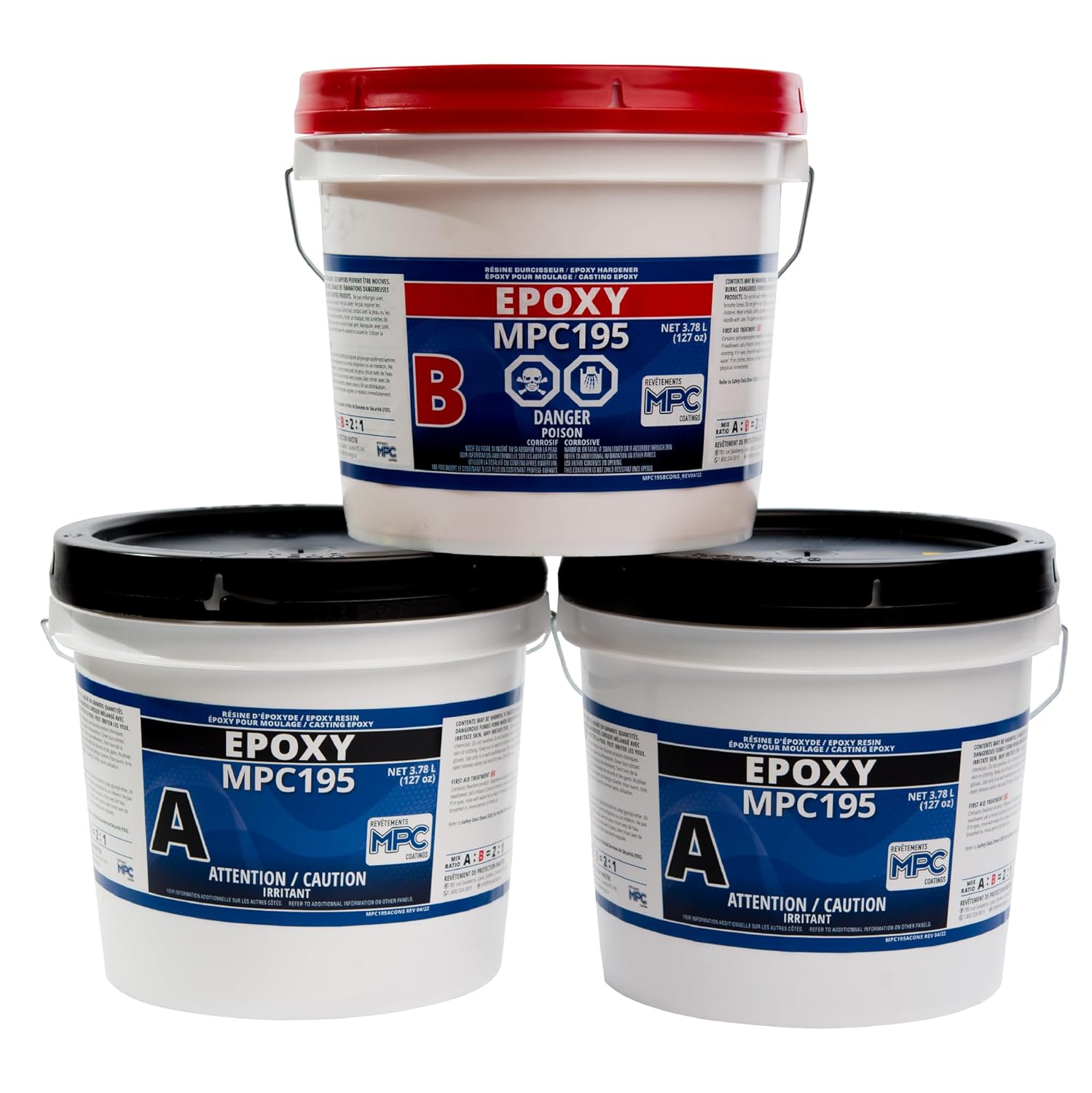 MPC-195 Epoxy Casting Kit, Low-Exotherm Casting, Embedding, and Encapsulation Kit for Versatile Use