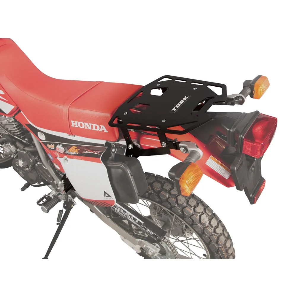 Tusk Pannier Racks with Tusk Pilot Pannier Bags with Top Rack and Sub Frame Supports Black/Grey