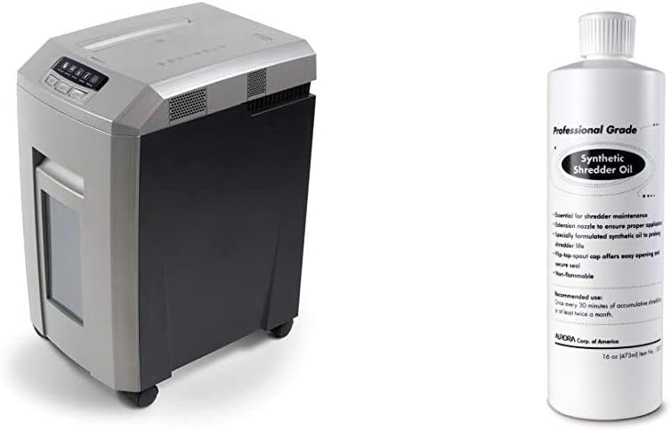 Aurora 120-Sheet Auto Feed High Security Micro-Cut Paper Shredder / 30 Minutes