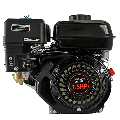 GX160 6.5HP 160cc / 7.5HP 210cc 4 Stroke Gas Engine OHV Air Cooled Pull Start Motor Air Cooled Single Cylinder Gas Engine 3600rpm for Generator Pressure Washer Go-Kart (6.5HP 160cc)