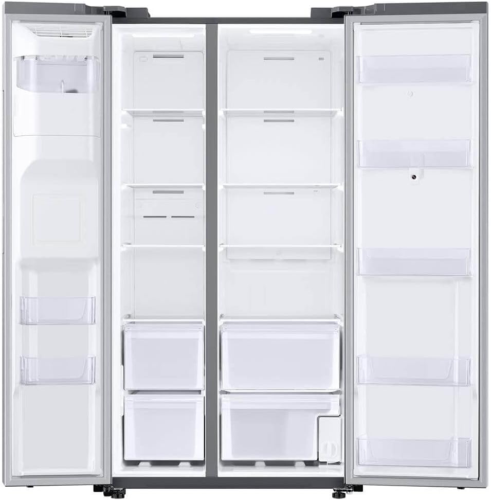 SAMSUNG RS27T5561SR 26.7 Cu. Ft. Side-by-Side Refrigerator with 21.5 inch Touch-Screen Family Hub