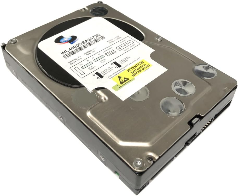 WL 4TB 7200RPM 64MB Cache SATA 6.0Gb/s (Enterprise Grade) 3.5 Hard Drive (for Server, RAID, NAS, DVR, Desktop PC) w/1 Year Warranty