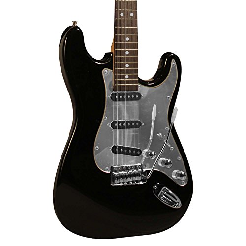Sawtooth Electric Guitar, Black/Chrome (ST-ES-BKC-KIT-5)