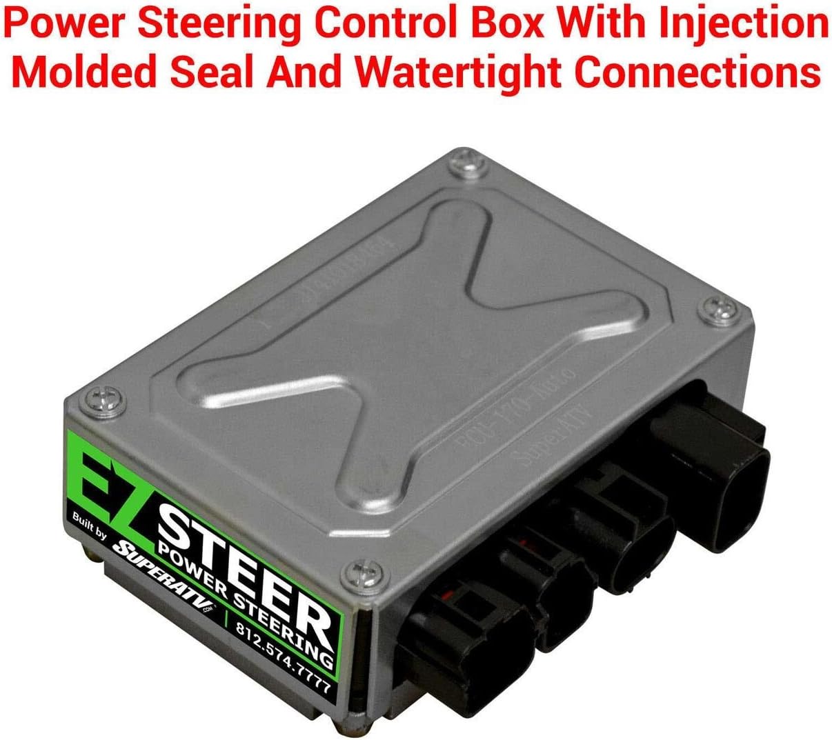SuperATV.com EZ-Steer Power Steering Kit - Universal/Adaptable (220W) - Adaptable for Mini Sprints, Buggys, Side by Sides, ATV's, Rock Crawlers, Mowers & More!