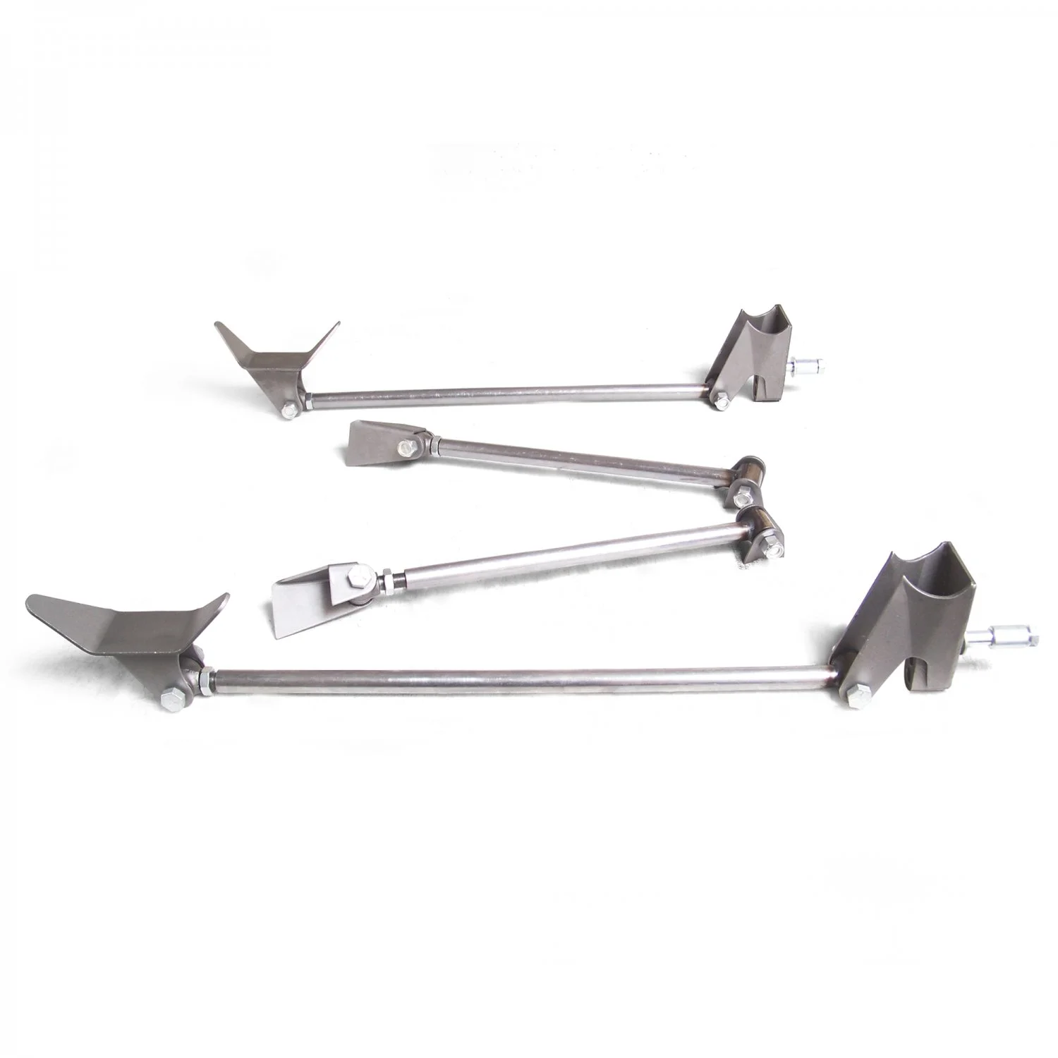 Helix Suspension Brakes & Steering 682669 Triangulated Rear 4-Link Kit with Coilovers for 1928 Model A Victoria - Slantback