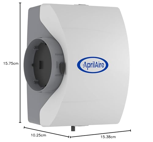 AprilAire 600 17-gal. Whole-House Large Bypass Evaporative Humidifier with Automatic Digital Control for up to 5,000 sq. ft.