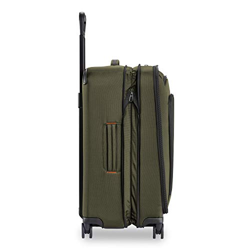 Briggs & Riley Domestic 22" Carry On Expandable Spinner - Luggage for Travel, Suitcases with Wheels, Softside Rolling Bag for Men & Women, Self-Repairing Zipper - ZDX Collection, Hunter