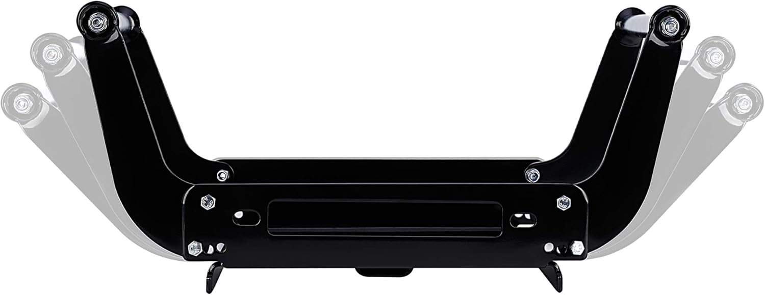 OFF ROAD BOAR Universal Winch Mount Plate - 15000Lbs Capacity Winch Mounting Hitch , Recovery Winch Cradle, Bumper 2'' Hitch Receiver with Folding Bracket