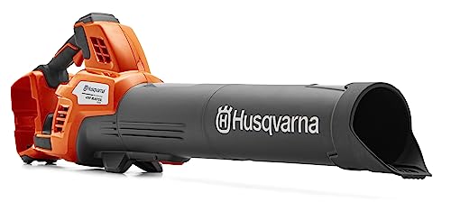 Husqvarna Leaf Blaster 350iB Battery Powered Cordless Leaf Blower, 200-MPH 800-CFM Battery Leaf Blower with Brushless Motor and Quiet Operation, 40V Lithium-Ion Battery and Charger Included