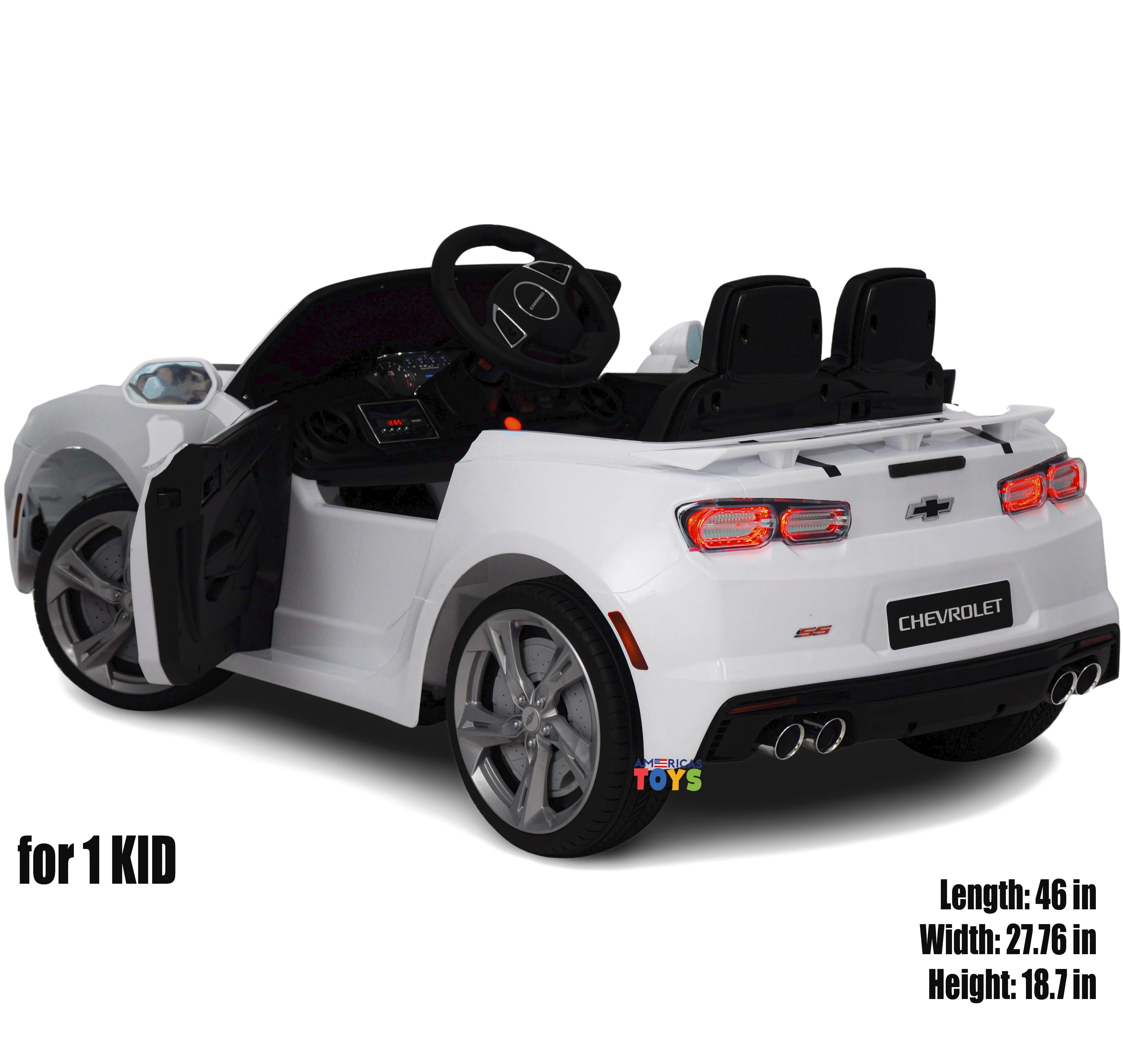 Chevrolet Camaro 12V Powered Ride on Car for Kids with Remote Control