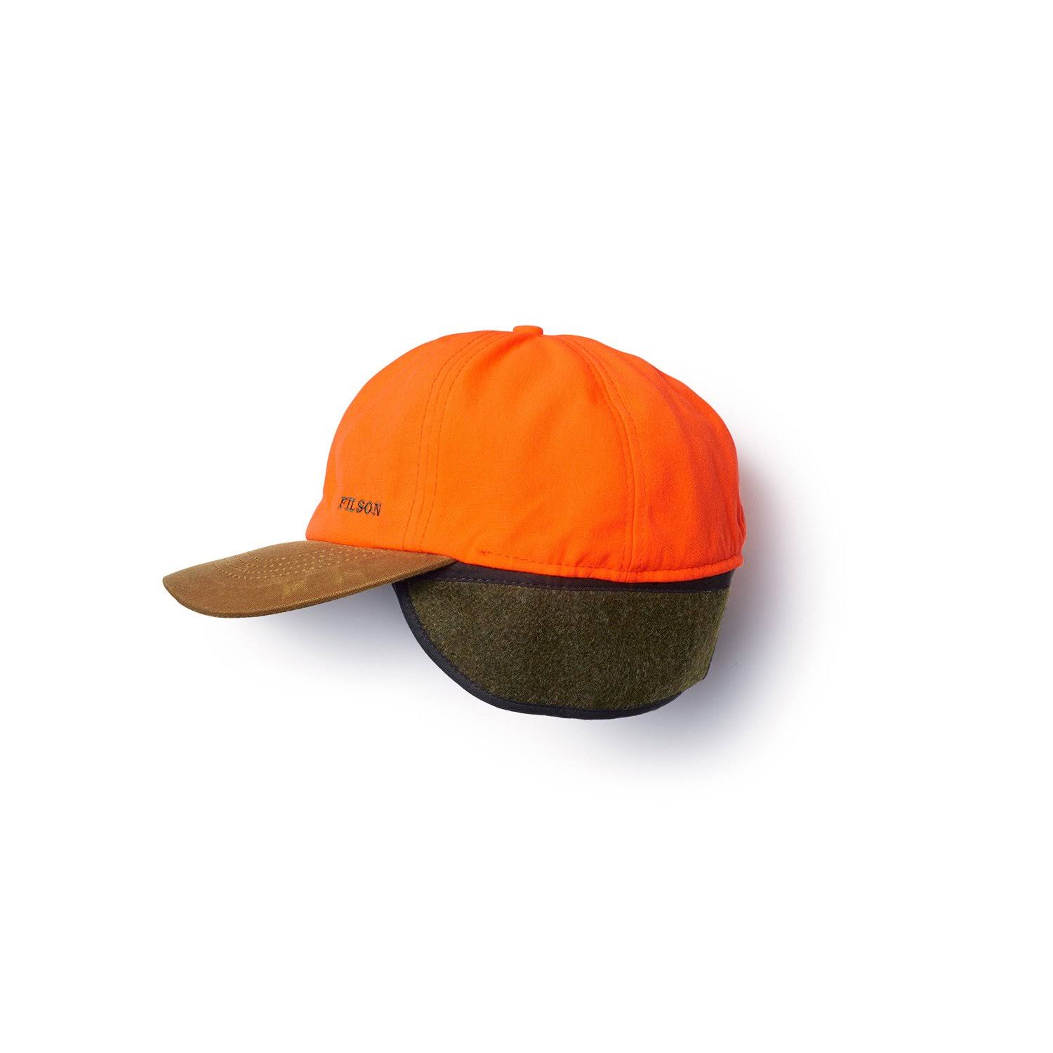 Filson Blaze Orange Insulated Tin Cloth Cap
