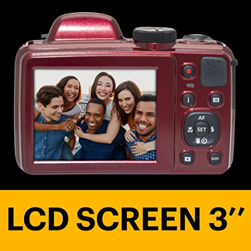 KODAK PIXPRO AZ405-BK 20MP Digital Camera 40X Optical Zoom 24mm Wide Angle Lens Optical Image Stabilization 1080P Full HD Video 3" LCD Vlogging Camera (Black)