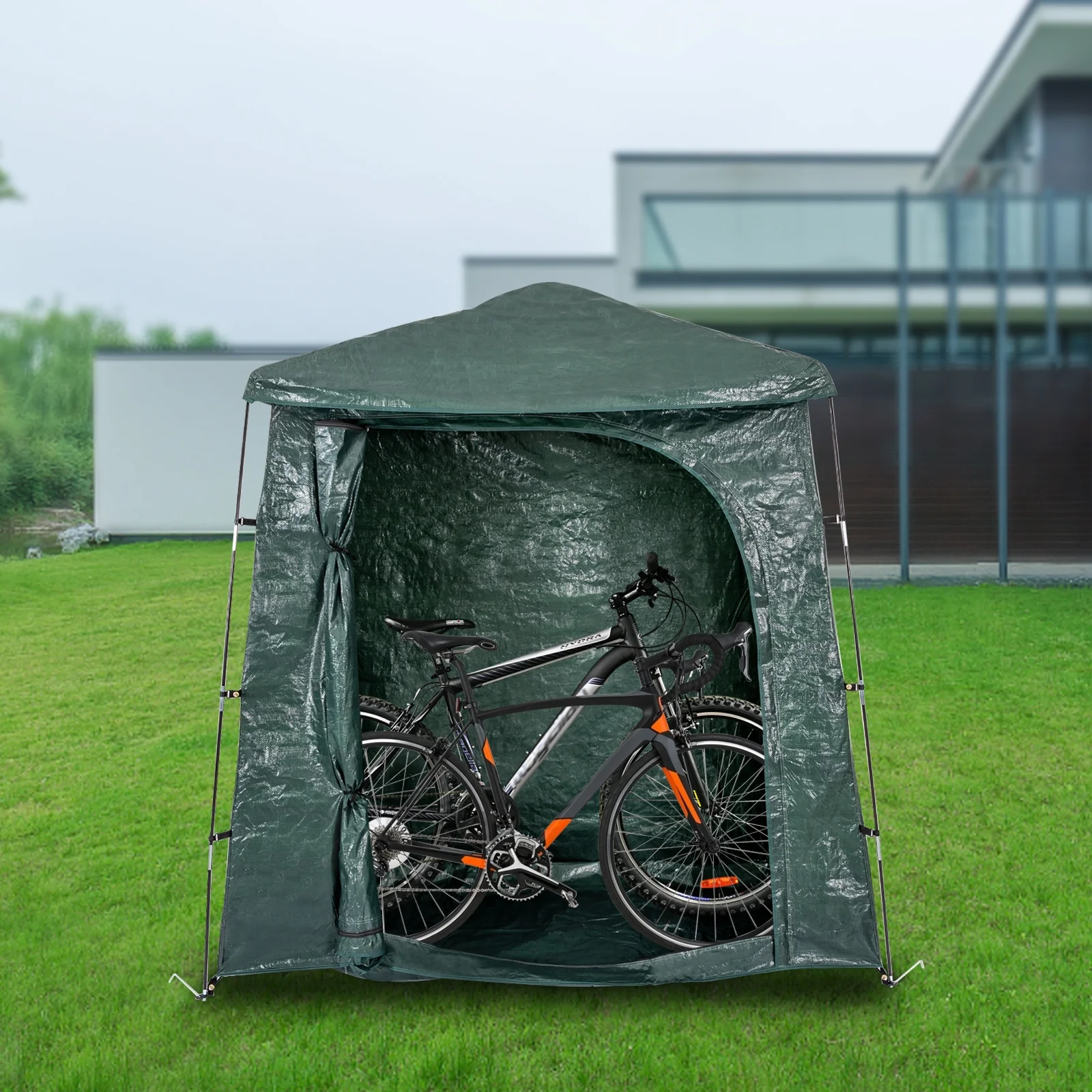 DENEST Bicycle Storage Shed Tent Waterproof Outdoor Bike Shed Tent