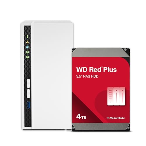 QNAP 4 Bay NAS with 12TB Storage Capacity, Preconfigured RAID 5 Seagate IronWolf Drives Bundle, 2.5GbE Ports (TS-433-4G-44ST-US)