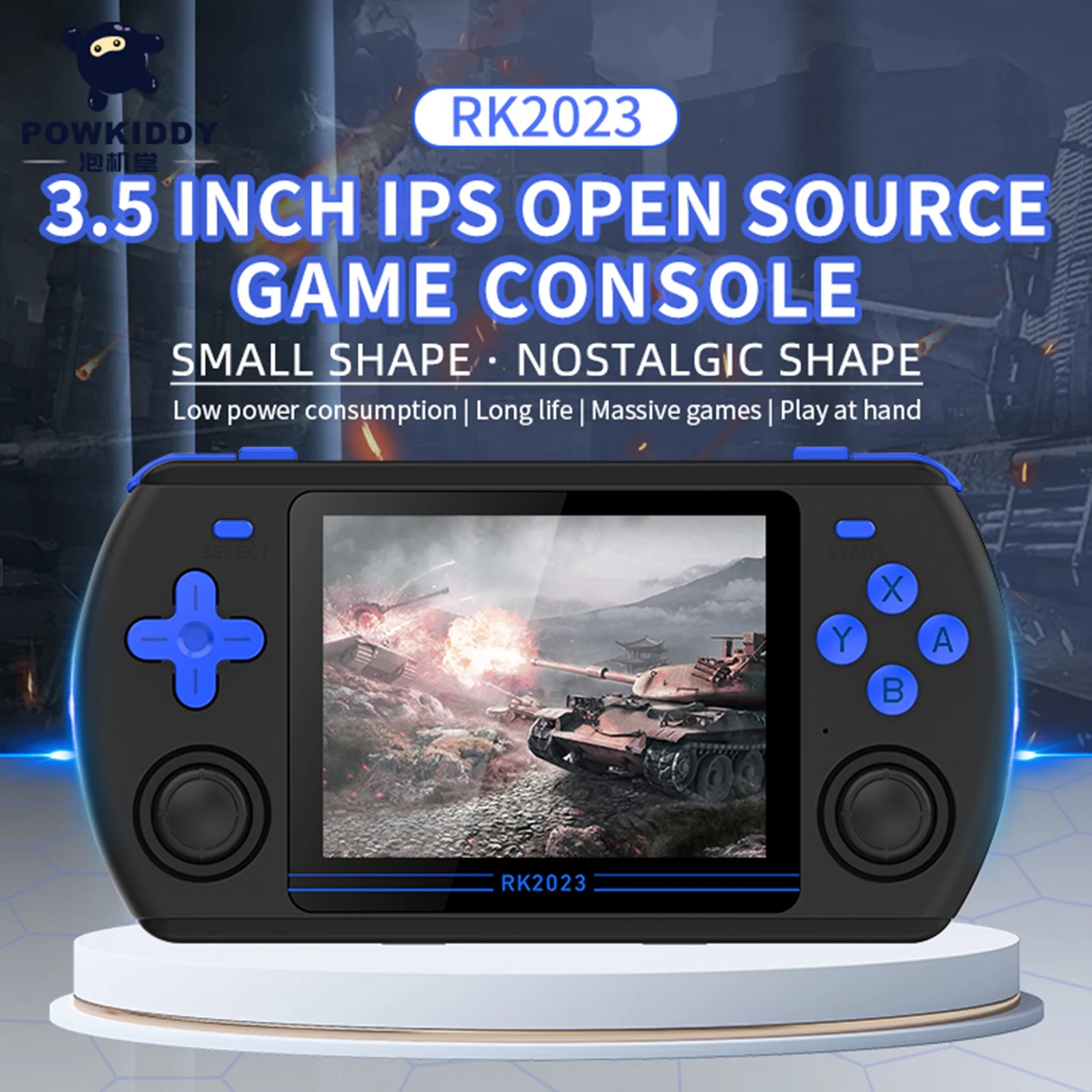 Portable RK2023 Game Player with Video Output and Headphone Jack Immerse Yourself in Portable Gaming