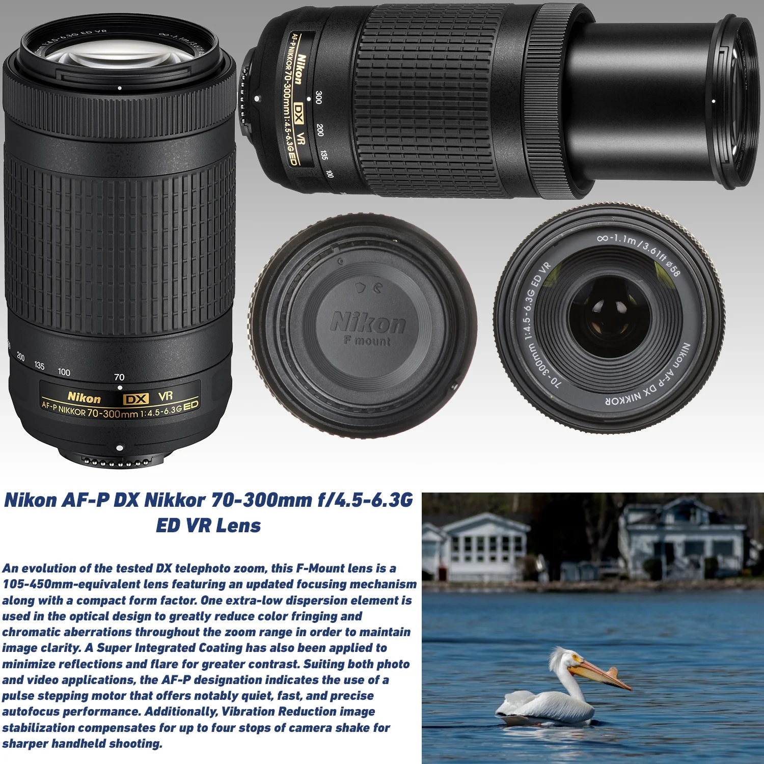 Nikon D500 DSLR Camera with 16-80mm & 70-300mm Lenses + Advanced Accessory Bundle: SanDisk 64GB Extreme Pro SDXC, Multi-Coated UV Filter, 2x Spare Batteries & Much More (32pc Bundle)