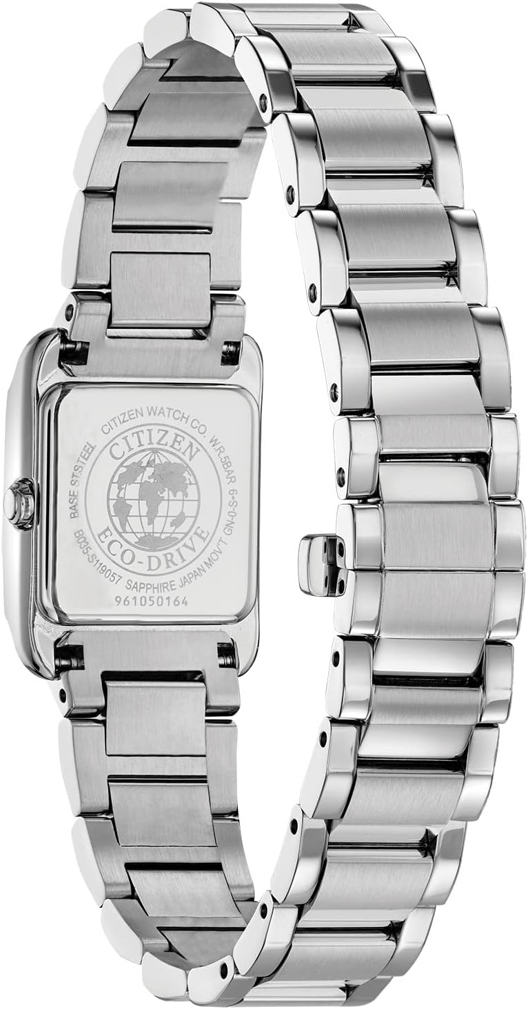 Citizen Women's Eco-Drive Dress Classic Bianca Watch in Stainless Steel, Blue Mother of Pearl Dial (Model: EW5551-56N)