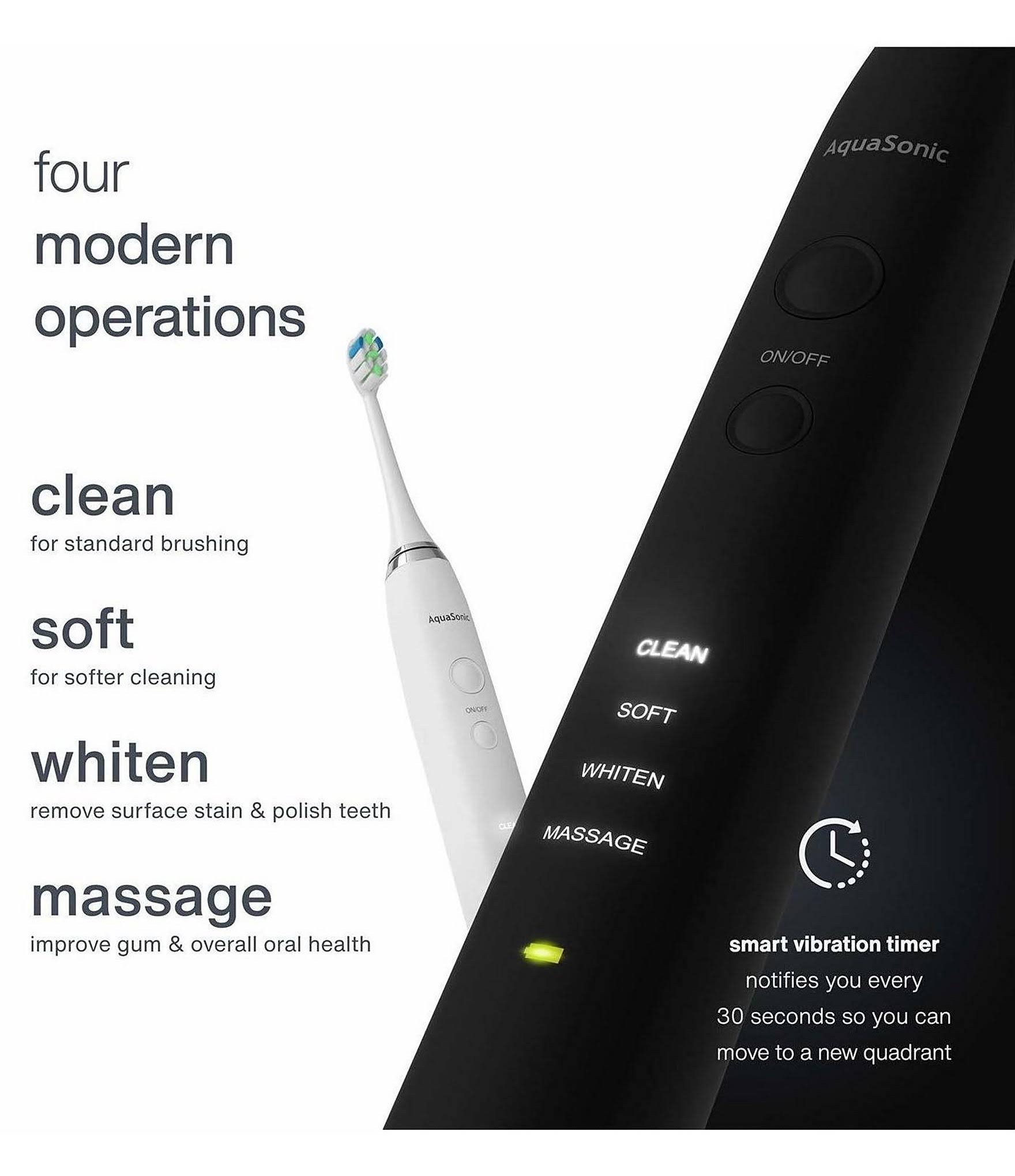 Aquasonic Duo Pro - Dual Handle Ultra 40,000 VPM Electric Smart Toothbrushes