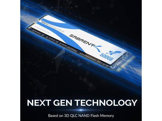 Sabrent Rocket Q 500GB NVMe PCIe M.2 2280 Internal SSD High Performance Solid State Drive (SB-RKTQ-500)