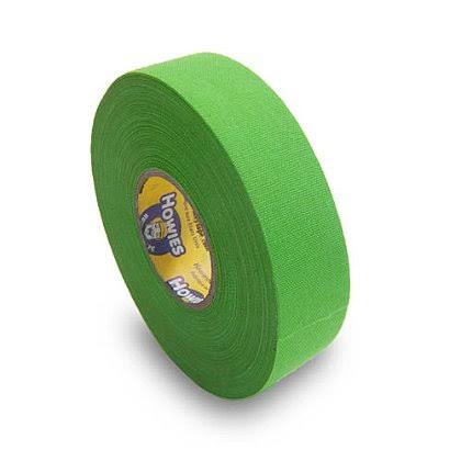 Howies Premium Neon Green Cloth Hockey Tape, 1x22 x 75& - Case of 36