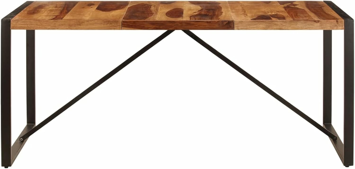 Dining Table Mesa De Comedor Redonda Wood Dining Room Table Dinner Table Wood Mesa De Madera Para Comedor 70.9"x35.4"x29.5" Solid Sheesham Wood
