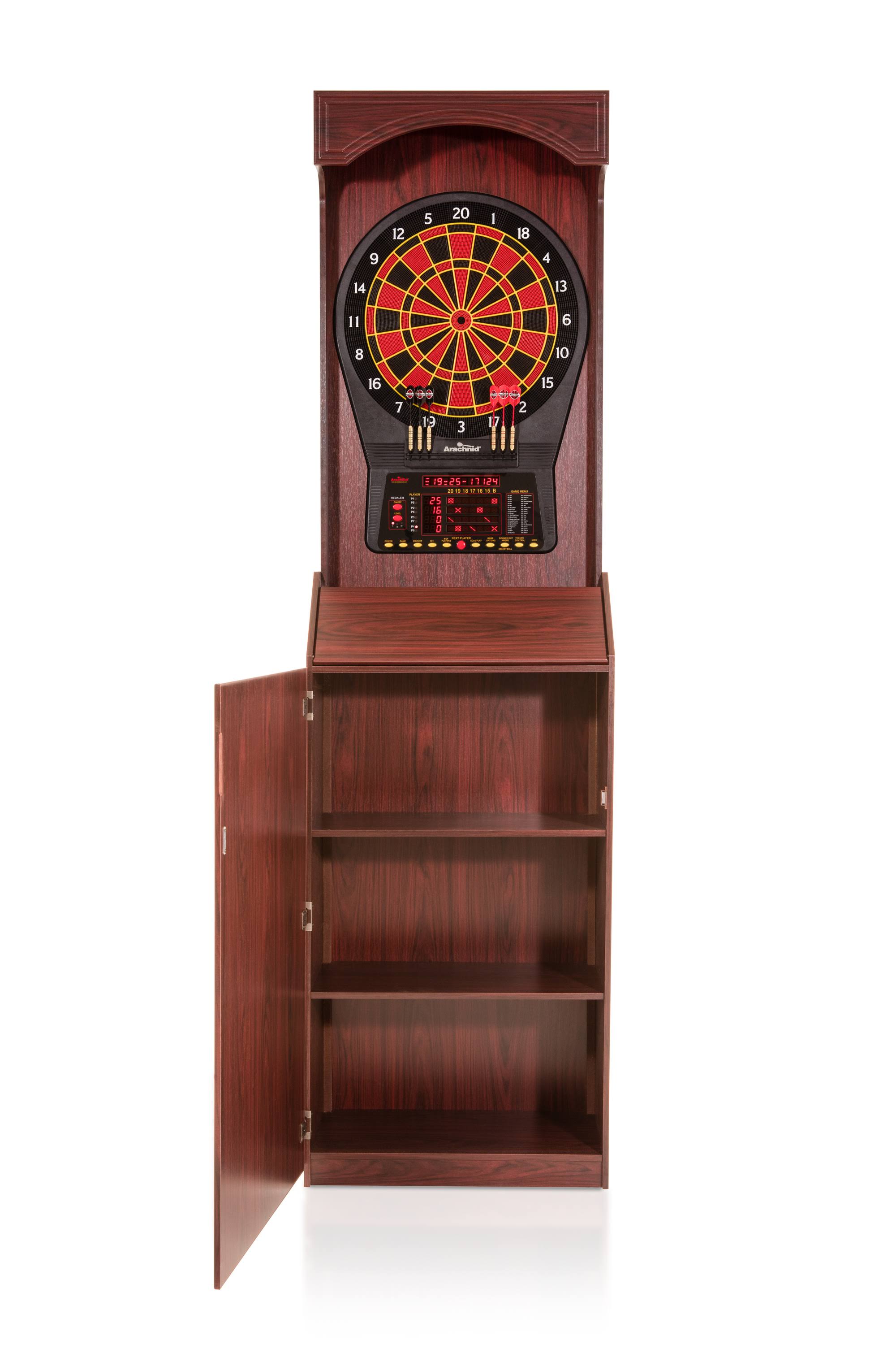 Arachnid Cricket Pro 800 Electronic Dartboard with Arcade Cabinet