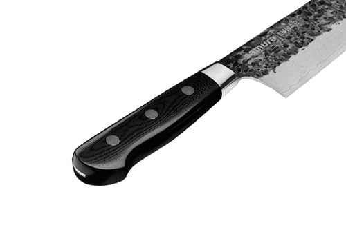 SAMURA PRO-S LUNAR Kitchen Knife Santoku 7.0"/180 mm - High Carbon Stainless Steel, Ergonomic Handle