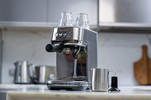 Breville BES500BSS Bambino Plus Espresso Machine, Brushed Stainless Steel (Renewed)