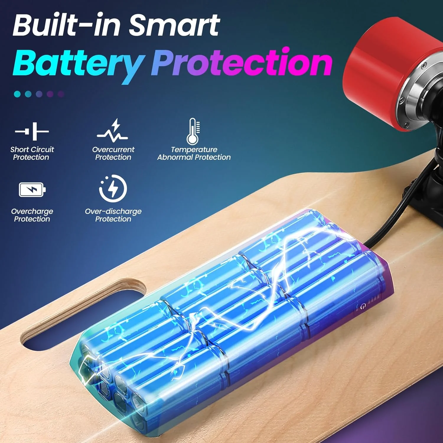 350W Electric Skateboards with Remote, 12.4 mph Top Speed & 8 Miles Range, Swappable Battery, Electric Longboard for Adults