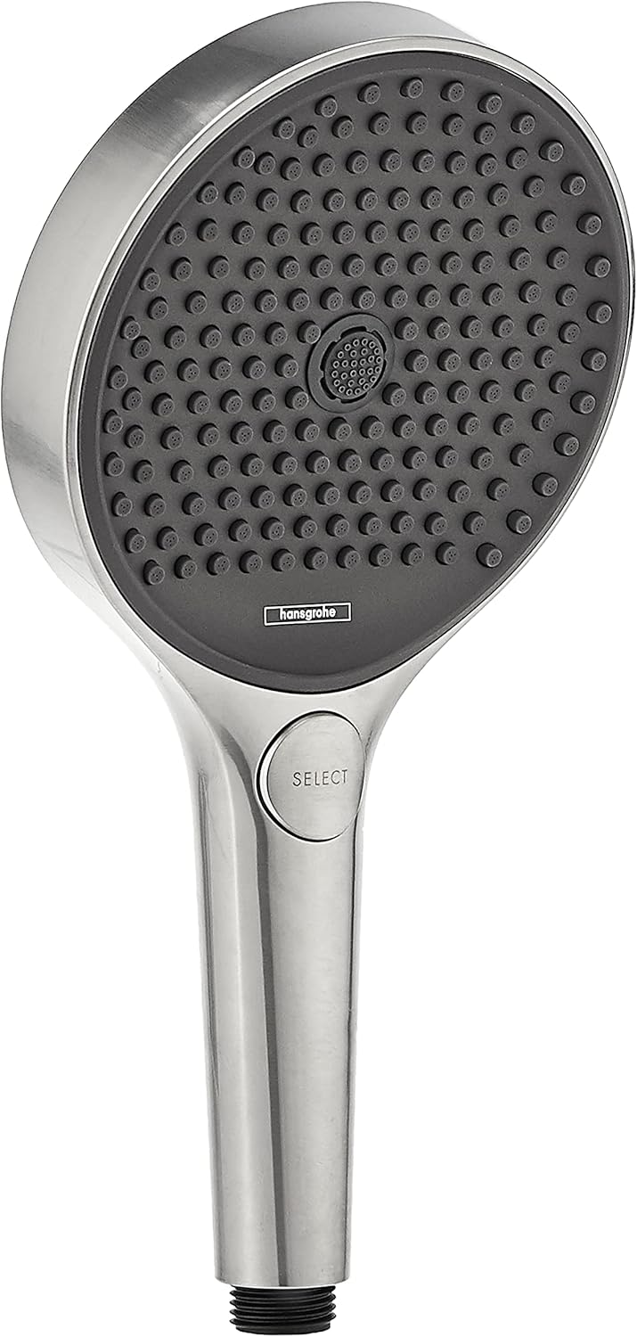 hansgrohe Rainfinity 5-inch Handheld Shower Head Modern 3-Spray, Intense PowderRain, MonoRain 26864001 Handshower, 2.5 GPM, Chrome