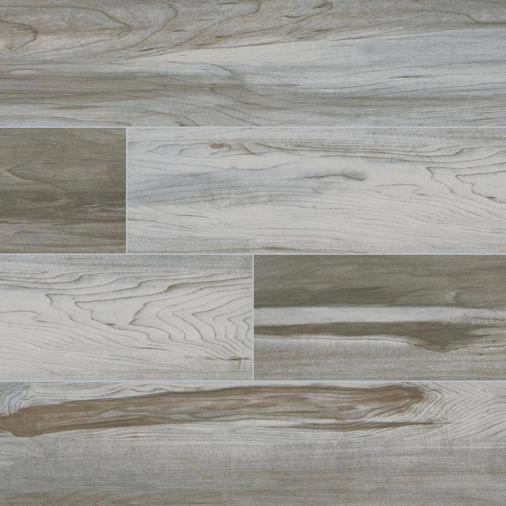 MSI Carolina Timber White 6 in. x 24 in. Matte Ceramic Floor and Wall Tile (16 Sq. ft./Case)