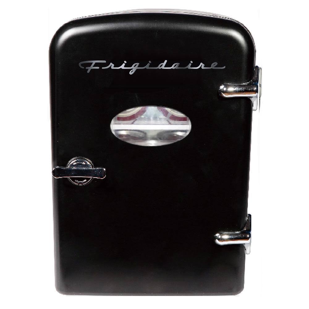 Frigidaire 0.3 Cu. ft. 6-Can Retro Mini Fridge in Black