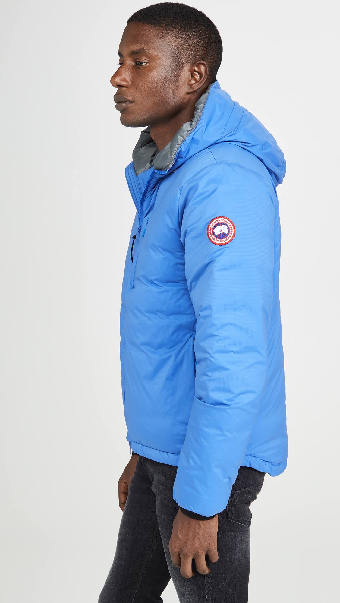 Canada Goose Lodge Hooded Down Jacket Royal PBI Blue