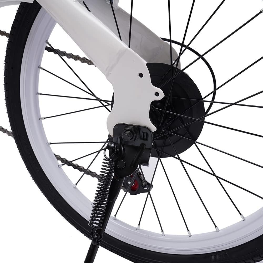 ‎20" Folding Bike, Bicycles Folding Bike for Adult 7 Speed Shifter, Camping Bicycle Light Weight Carbon Steel Height Adjustable Folding Bike for Men and Women