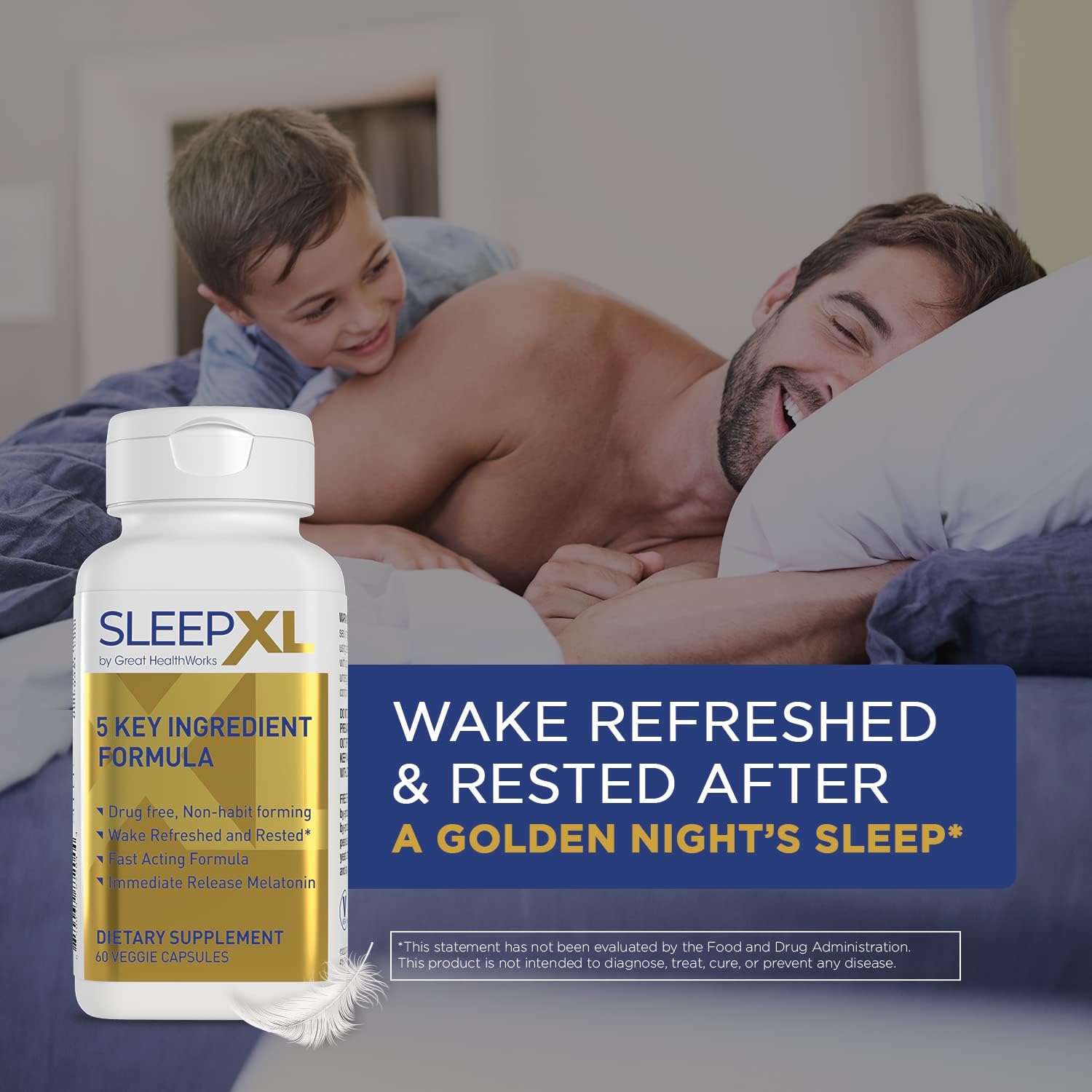 OmegaXL Joint Relief Supplement - Natural Muscle Support, 60 Softgels (2 Pack) & SleepXL immediate-Release melatonin, L-Theanine (Calming), Chamomile, Magnesium & B6 (60 Vegan Capsules)