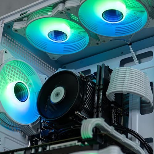 ViprTech Stryker 4.0 Liquid-Cooled PC - AMD Ryzen 7 (4.4GHz Turbo), RTX 4060 8GB, 32GB DDR4 3200, 1TB NVMe SSD, 700W PSU, WiFi BT, Win 11 Pro, RGB, Gaming Desktop Computer Prebuilt, White