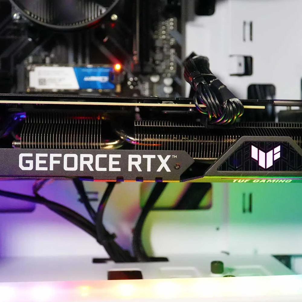 ViprTech Rebel Gaming PC Desktop Computer - AMD Ryzen 5 2600 (12-LCore 3.9Ghz), NVIDIA RTX 3060 12GB, 32GB DDR4 3200 RAM, 1TB NVMe SSD, VR-Ready, Streaming, RGB, Windows 11 Pro, White