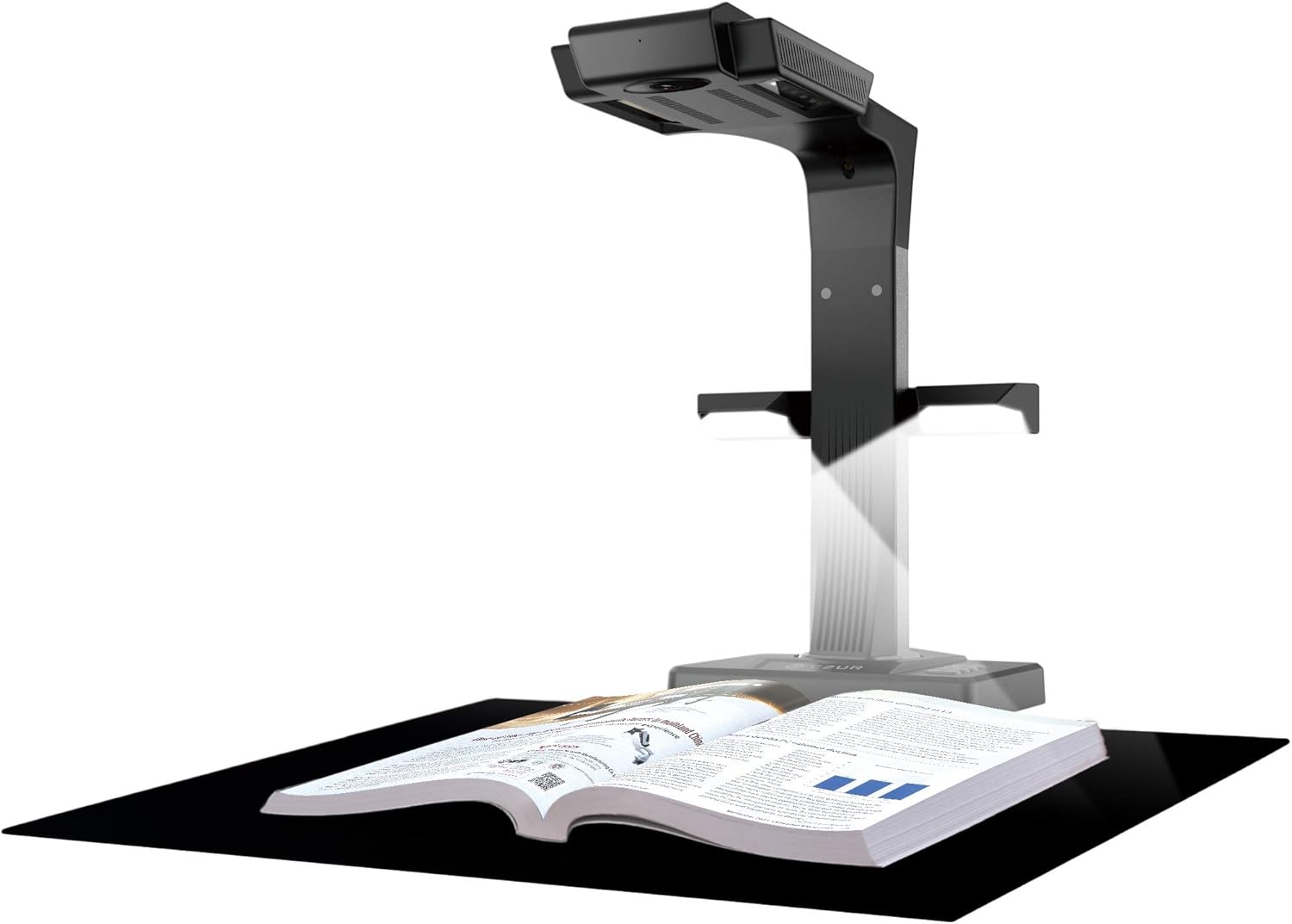 CZUR ET18 Pro Professional Document Scanner, 2nd Gen Auto-Flatten & Deskew Tech, 18MP HD Camera, Capture A3, 186 Languages OCR, Convert to PDF/Searchable PDF/Word/Tiff/Excel, Run On Windows & MacOS