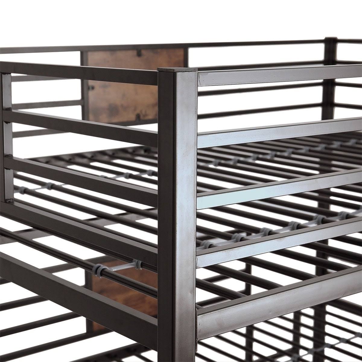 Merax Full Over Full Over Full Triple Bed, Divided Into Three SEPARATE Beds - White