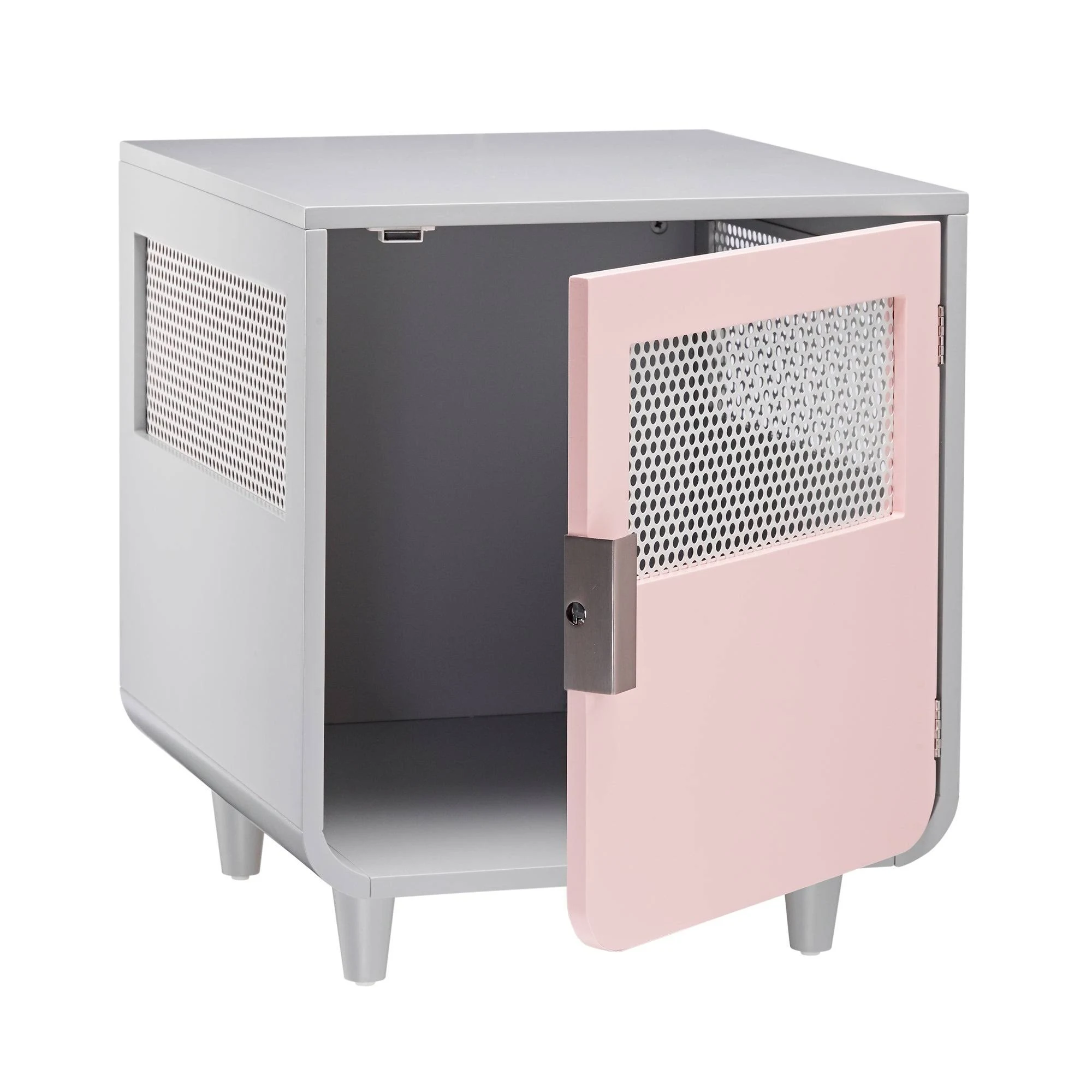 Staart Radius Medium Chablis Pink Wooden Dog Crate