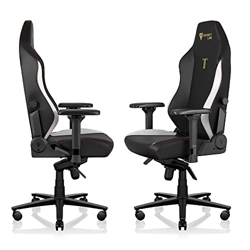 Secretlab Titan Evo Stealth Gaming Chair - Reclining, Ergonomic & Comfortable Computer Chair with 4D Armrests, Magnetic Head Pillow & 4-Way Lumbar Support - Black - Leatherette