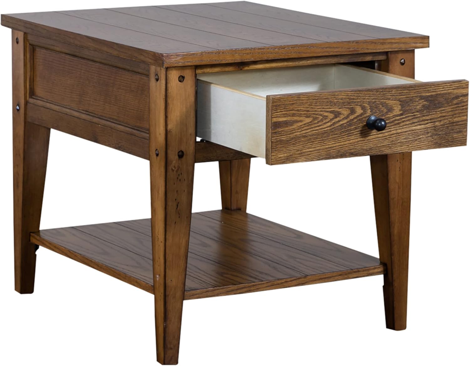 Lake House 3 Piece Set (1-Cocktail 2-End Tables), W0 x D0 x H0, Medium Brown