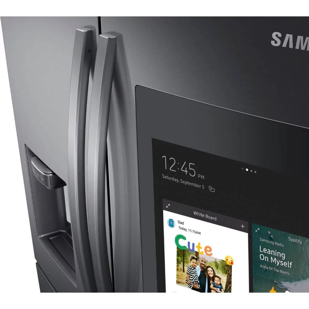 Samsung RF22R7551SG 22.2 Cu. Ft. Black Stainless Family Hub 4-Door French Door Counter-Depth Refrigerator