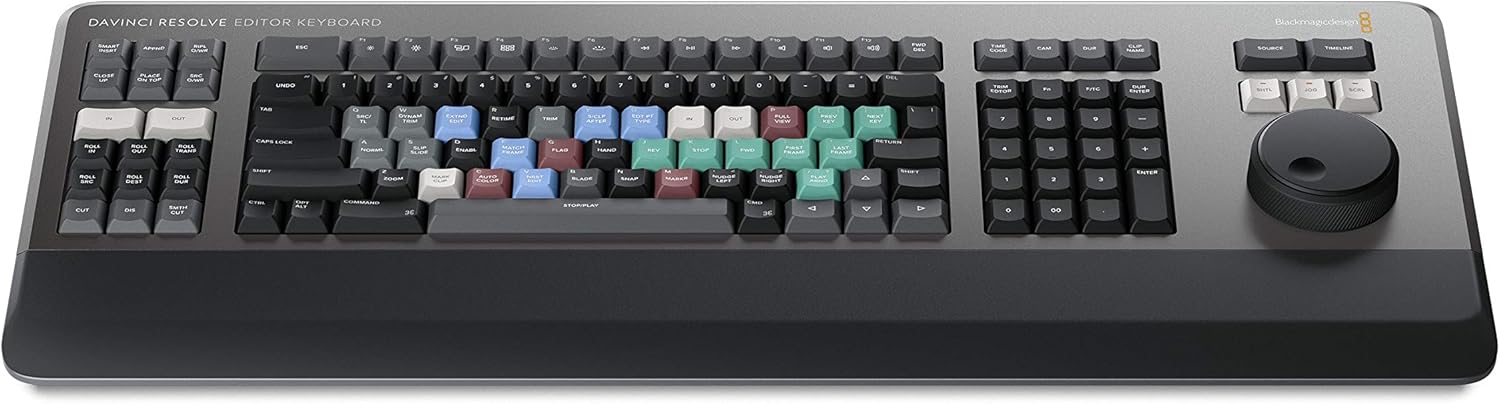 Blackmagic Design DaVinci Resolve Editor Keyboard, Now includes DaVinci Resolve Studio Code