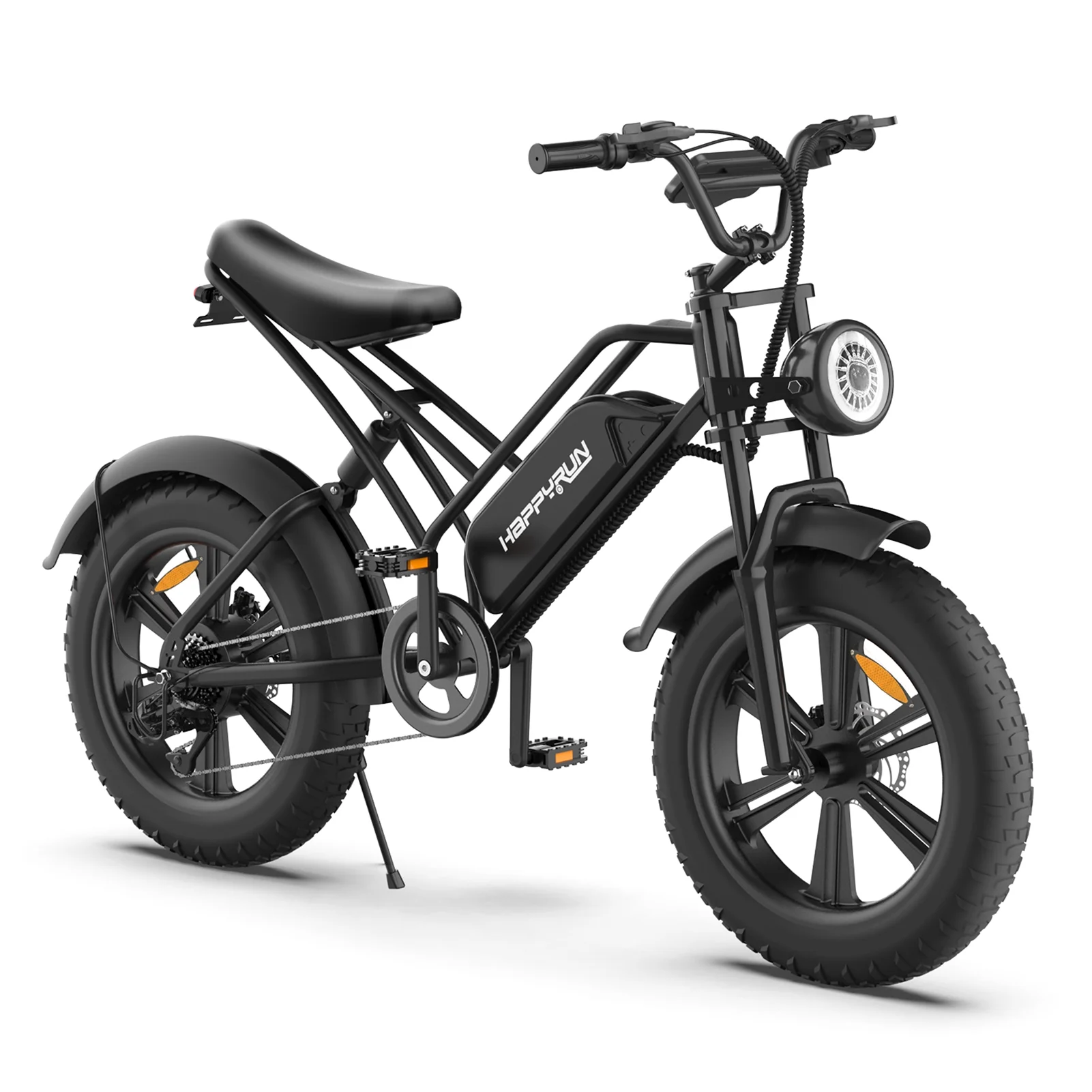 HAPPYRUN 20*4.0'' Fat Tire Electric Bicycle 750W E-Bike with 48V 18Ah Removable Battery, Ideal for All Ages