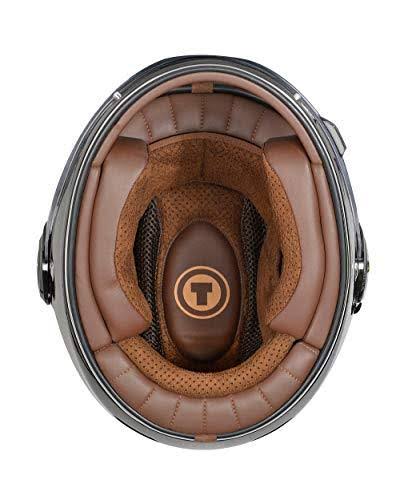 Torc T-1 Retro Full Face Helmet - Copper Pin