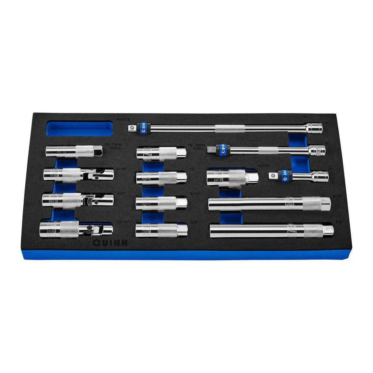Quinn 3/8 in. Drive SAE and Metric Spark Plug Socket Set 70168 - Shop Hardware Tools Online Store