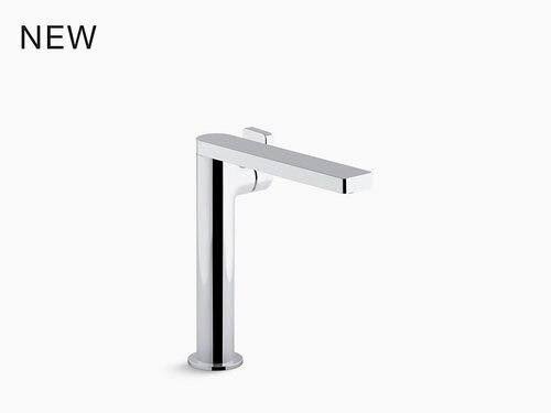 Kohler K-73168-4-TT Composed Tall Single Bathroom Sink Faucet with Lever Handle, Titanium