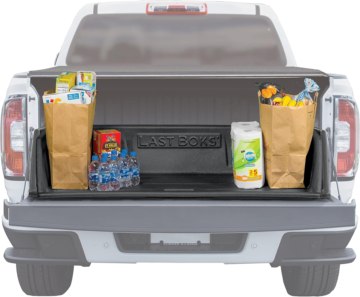Last Boks Mid Size Truck Bed, Cargo Box Organizer, Slides Out onto Your Tailgate for Easy Access to Load or Unload Your Cargo, Truck Accessories Stores and Protects Your Cargo and Your Truck